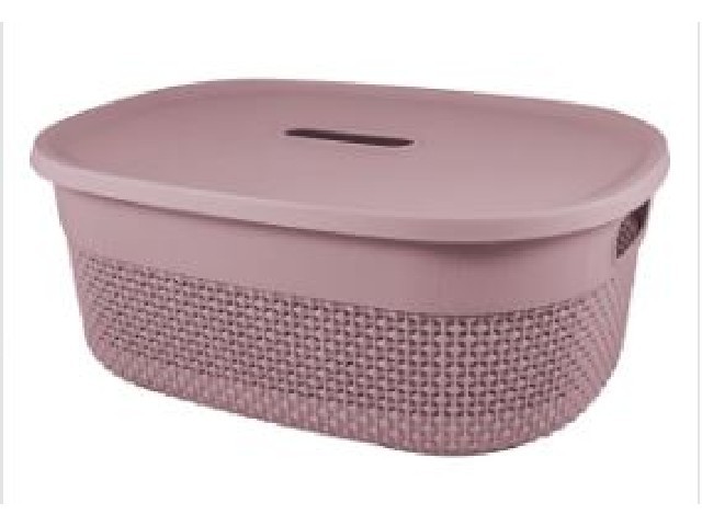 Корзина для хранения с крышкой OSLO 12л черничный морс